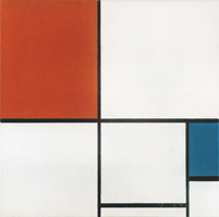 Composition A with Red and Blue, 1932